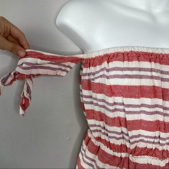 LOVERS + FRIENDS Dress Womens Size XS Striped Feminine Summer Beach Coastal - Picture 4 of 9
